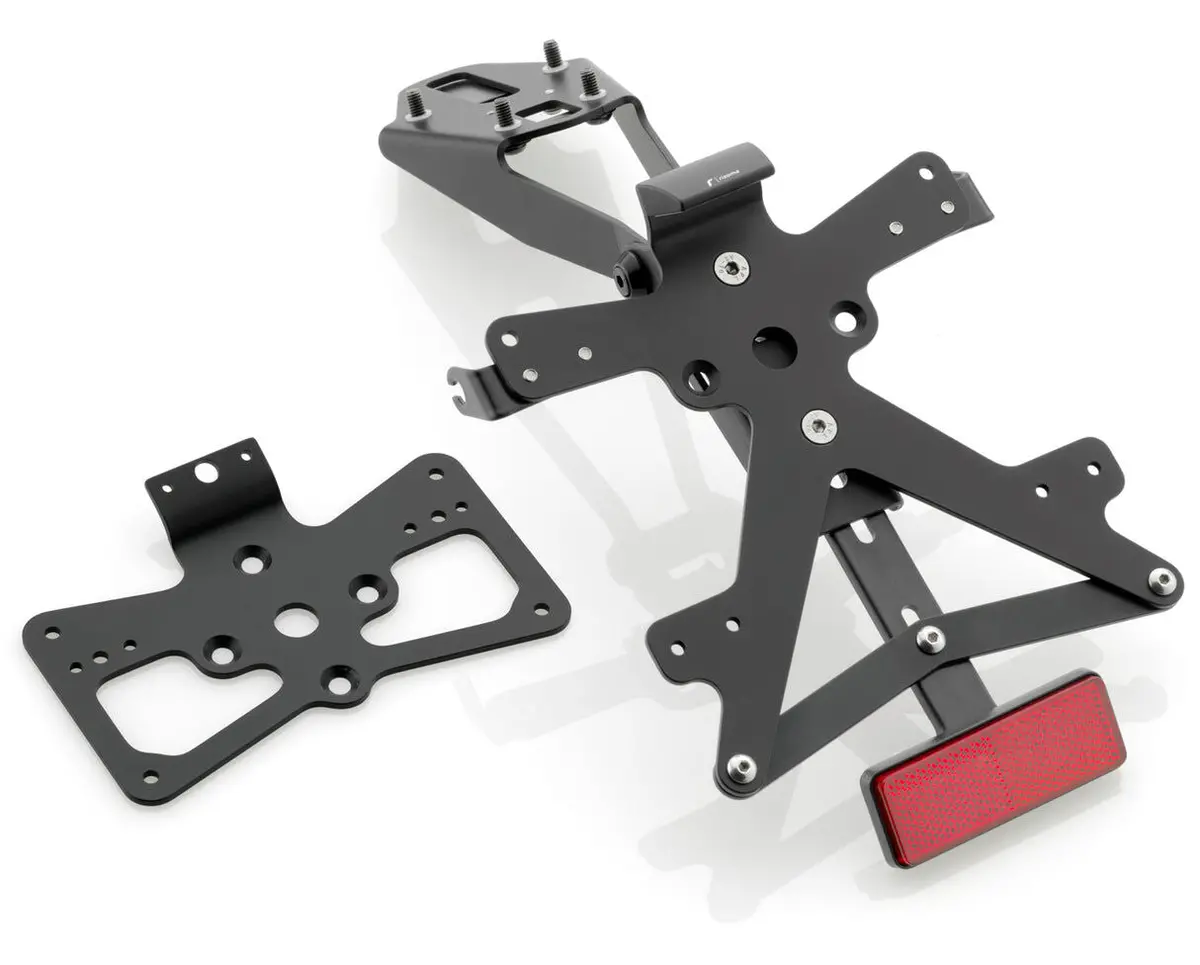Rizoma Fox License Plate Support Kit Black For Kawasaki Ninja 1000 Zx-10R 16-20 1
