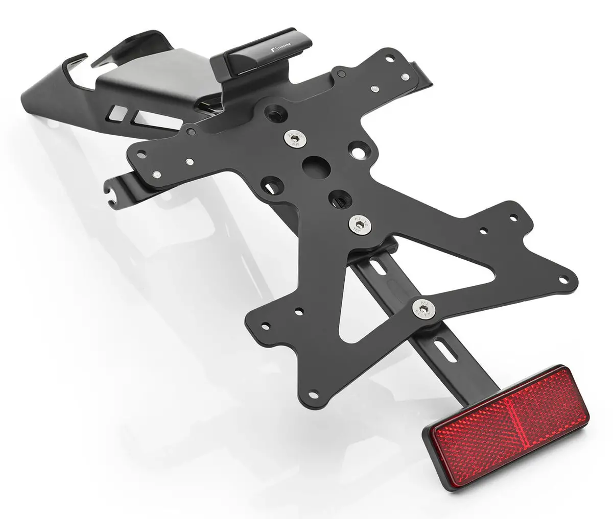 Rizoma Fox License Plate Support Kit Black For Kawasaki Z650 17-20 1
