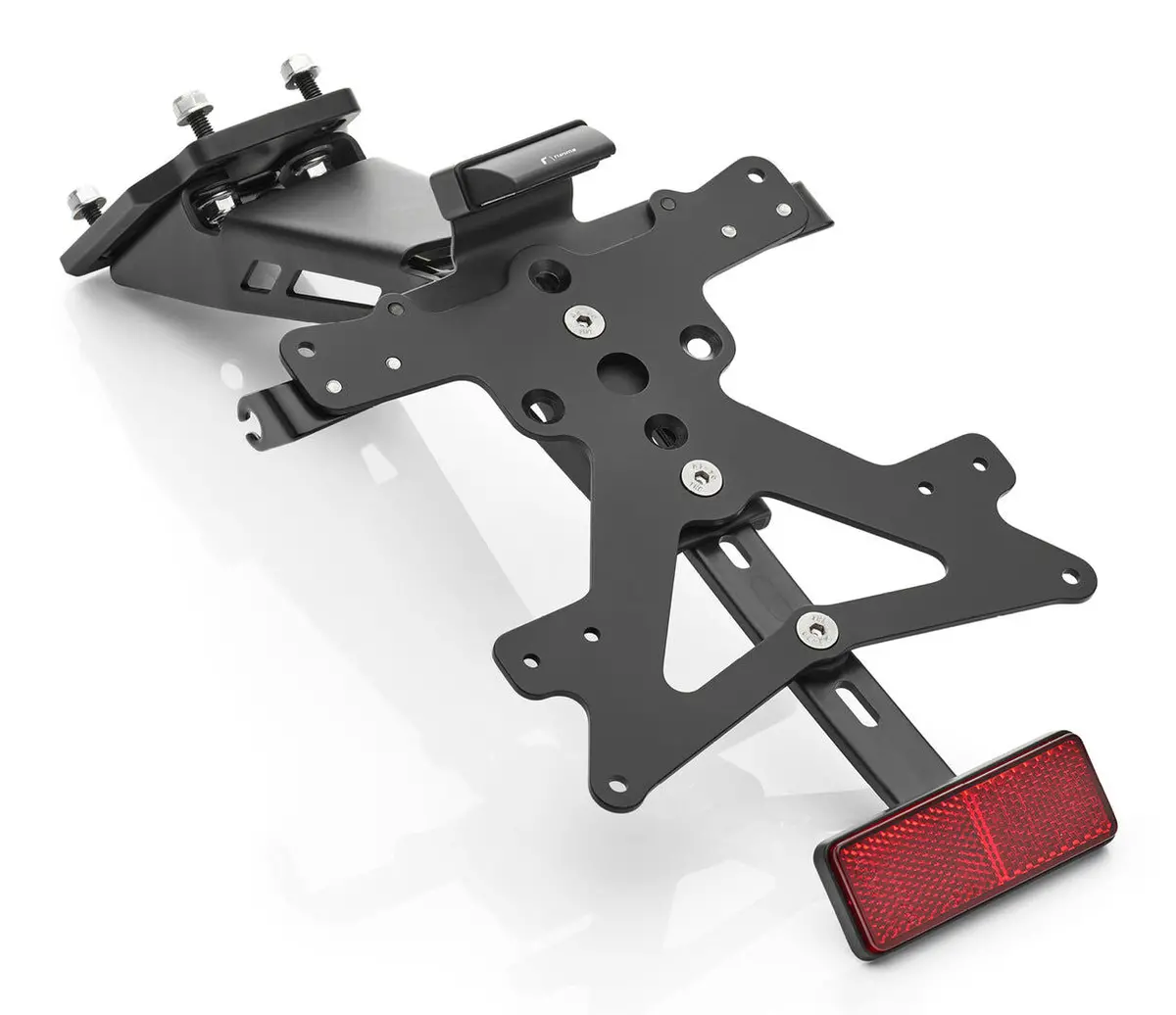 Rizoma Fox License Plate Support Kit Black For Kawasaki Z650 17-20/Z900 17-20 1