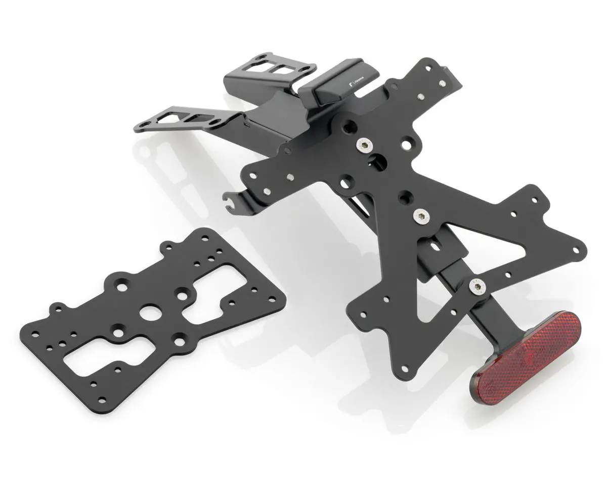 Rizoma Fox License Plate Support Kit Black For Kawasaki Z900rs/Z900rs Cafe 1