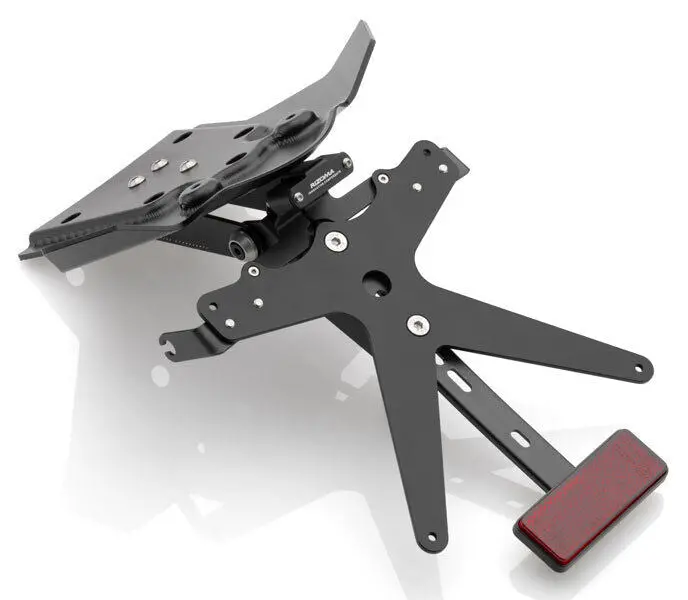 Rizoma Fox License Plate Support Kit Black For Ducati Multistrada 1200/1200 S 10-14 1