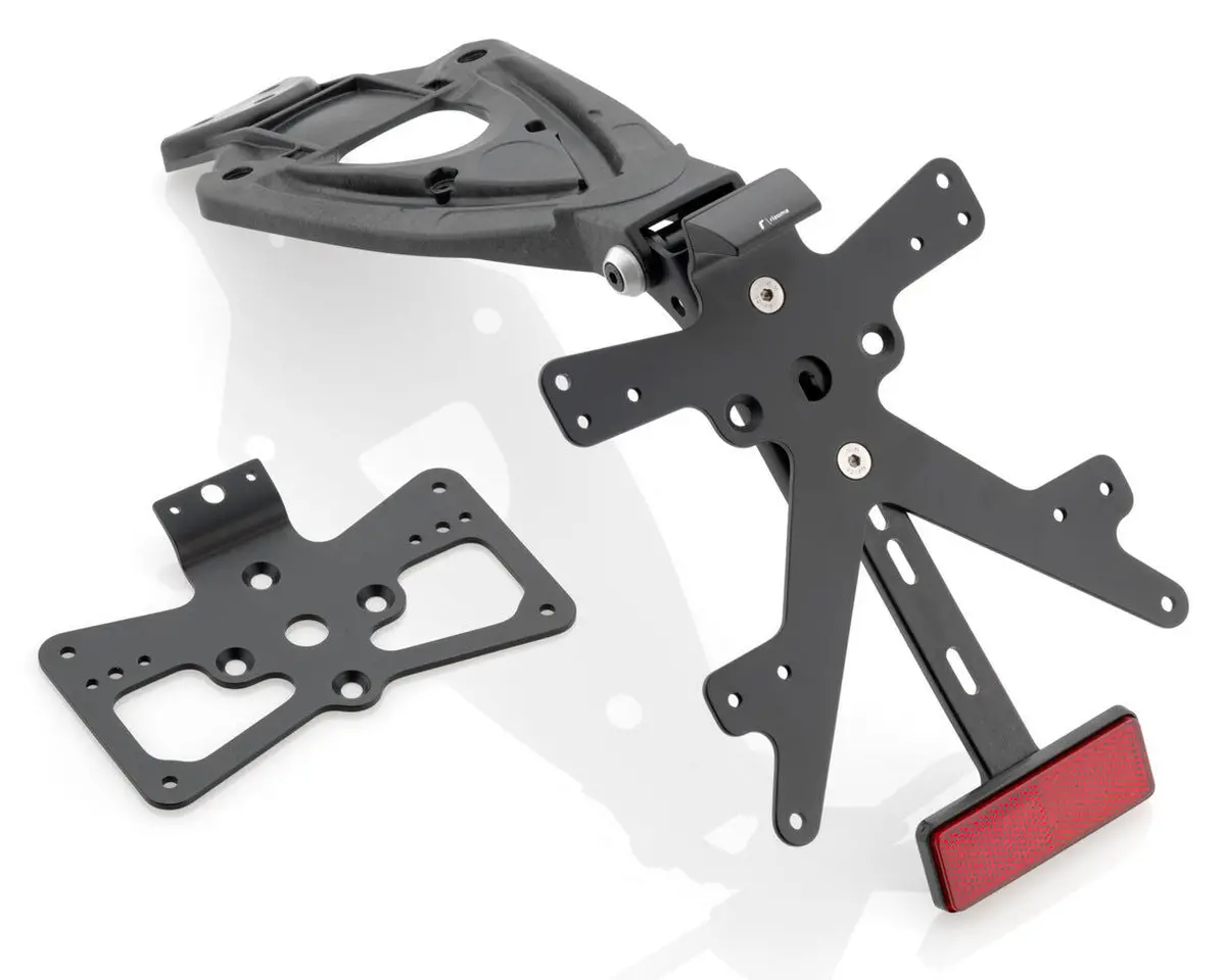 Rizoma Fox License Plate Support Kit Black For Ducati Scrambler 800/Sixty2 1
