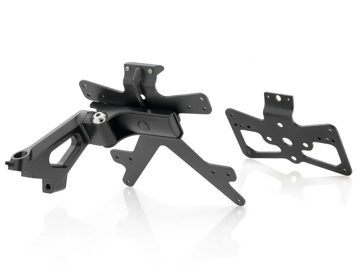 Rizoma Outside Street License Plate Support Kit Black For Ducati Scrambler 800 15-20 1
