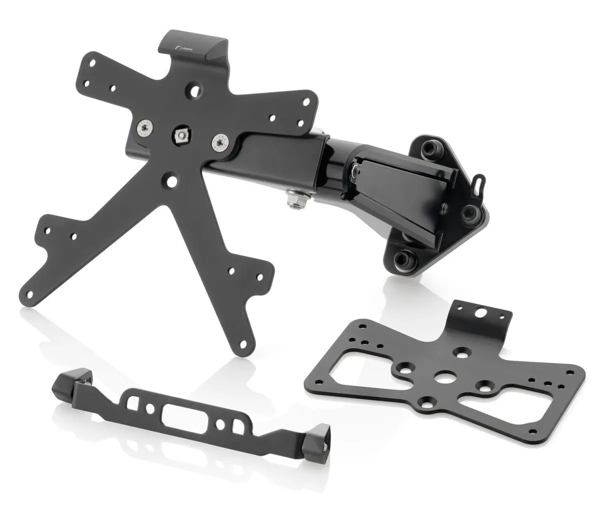 Rizoma Outside Street License Plate Support Kit Black For Ducati Xdiavel S 16-20 1