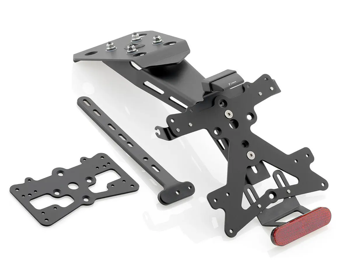 Rizoma Fox License Plate Support Kit Black For Ducati Monster 821 18-20 1