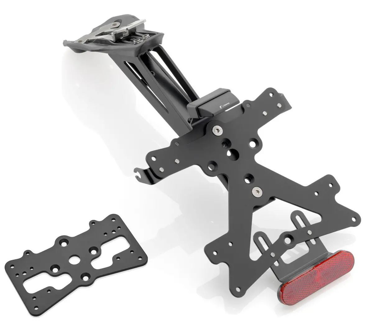 Rizoma Fox License Plate Support Kit Black For Ducati Panigale V4/V4 S/V4 Speciale 18-20 1