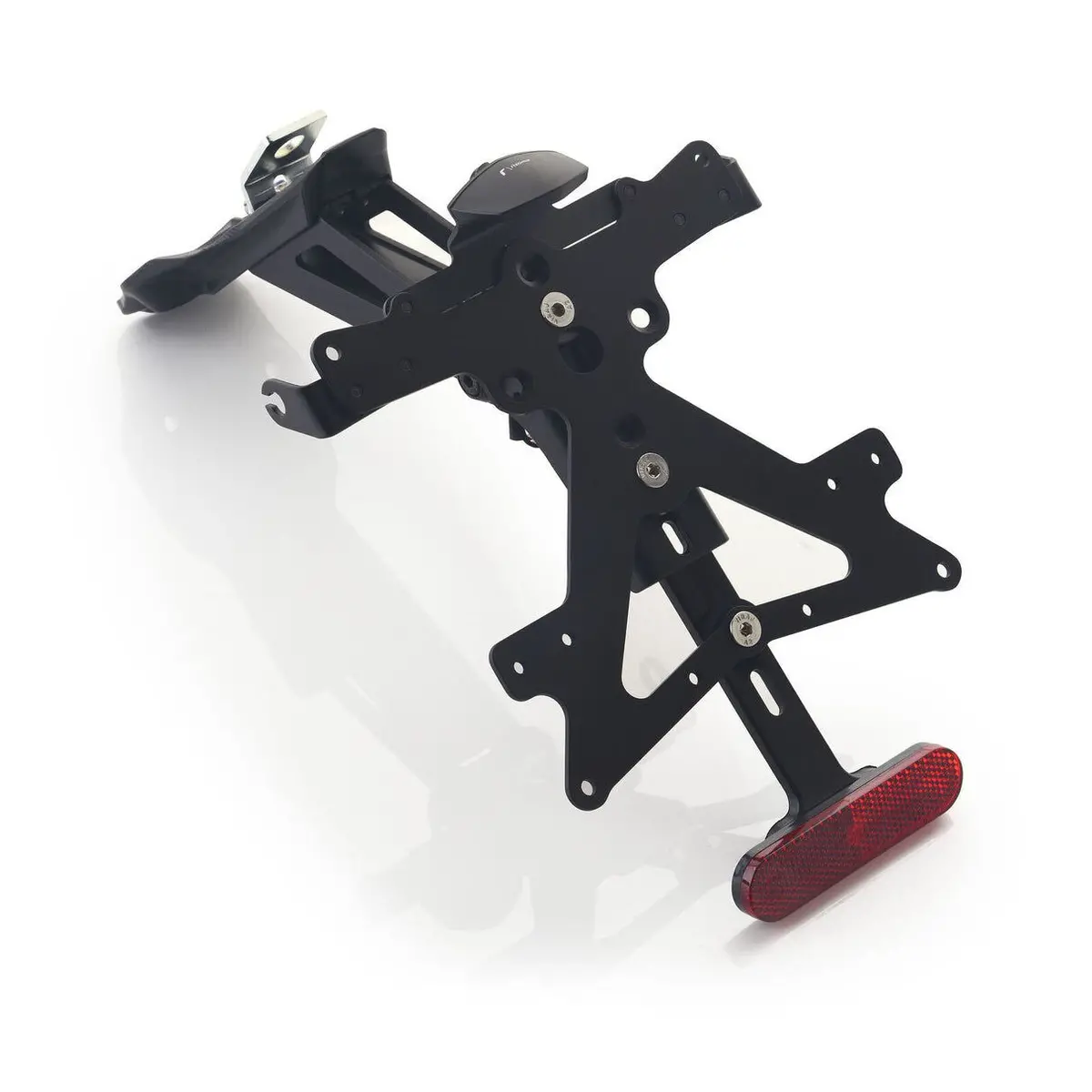 Rizoma Fox License Plate Support Kit Black For Ducati Panigale V4/Panigale V2/Streetfighter V2 1