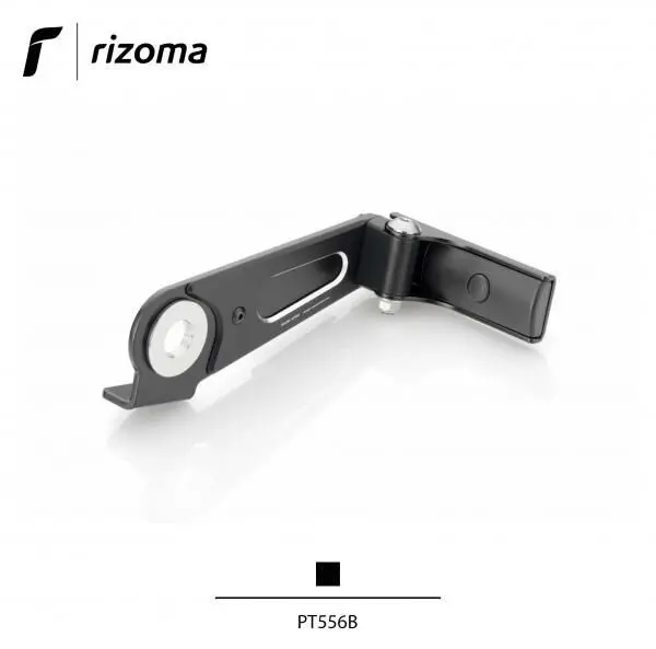 Rizoma Outside Street License Plate Support Kit Black For Harley-Davidson Softail 84-17 1