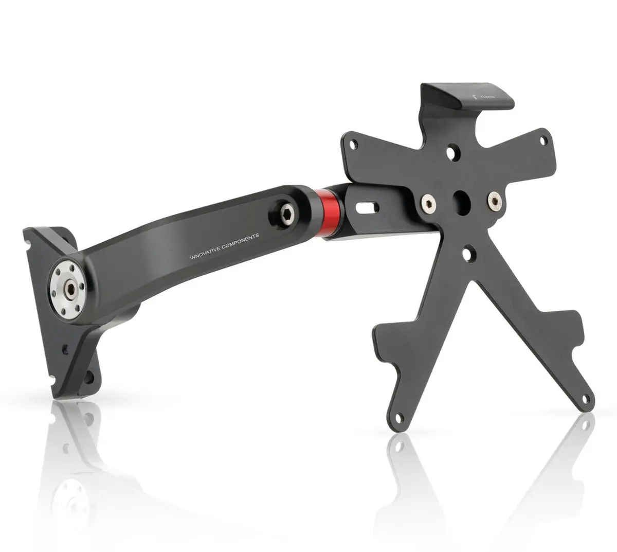 Rizoma Side Arm License Plate Holder Kit Black For Mv Agusta Brutale 675 12-20/Brutale 800/Rivale 800 13-20 1