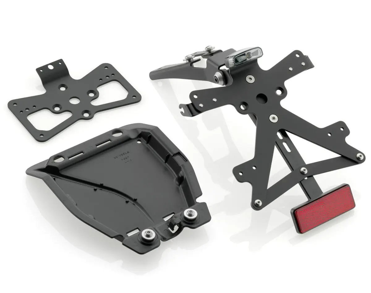 Rizoma Fox License Plate Support Kit Black For Triumph Thruxton R 16-20 1