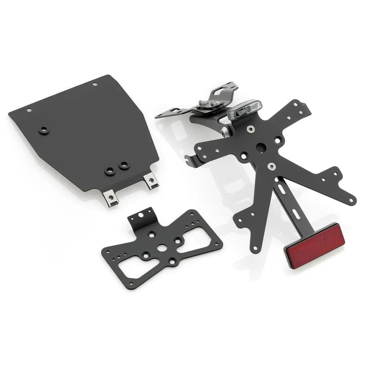 Rizoma Fox License Plate Support Kit Black For Triumph Bonneville T120 16-21 1