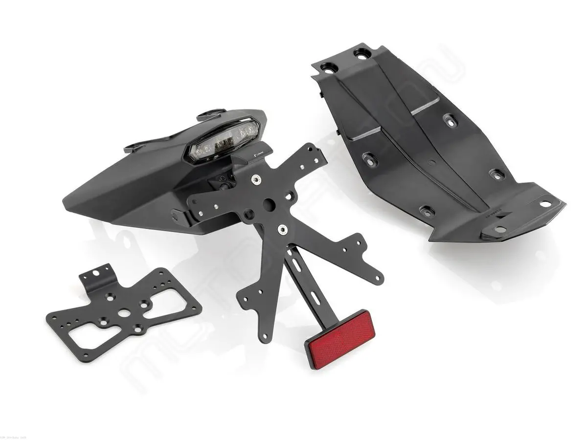 Rizoma Side Arm License Plate Holder Kit Black For Ktm 125 Duke/390 Duke 15-20 1