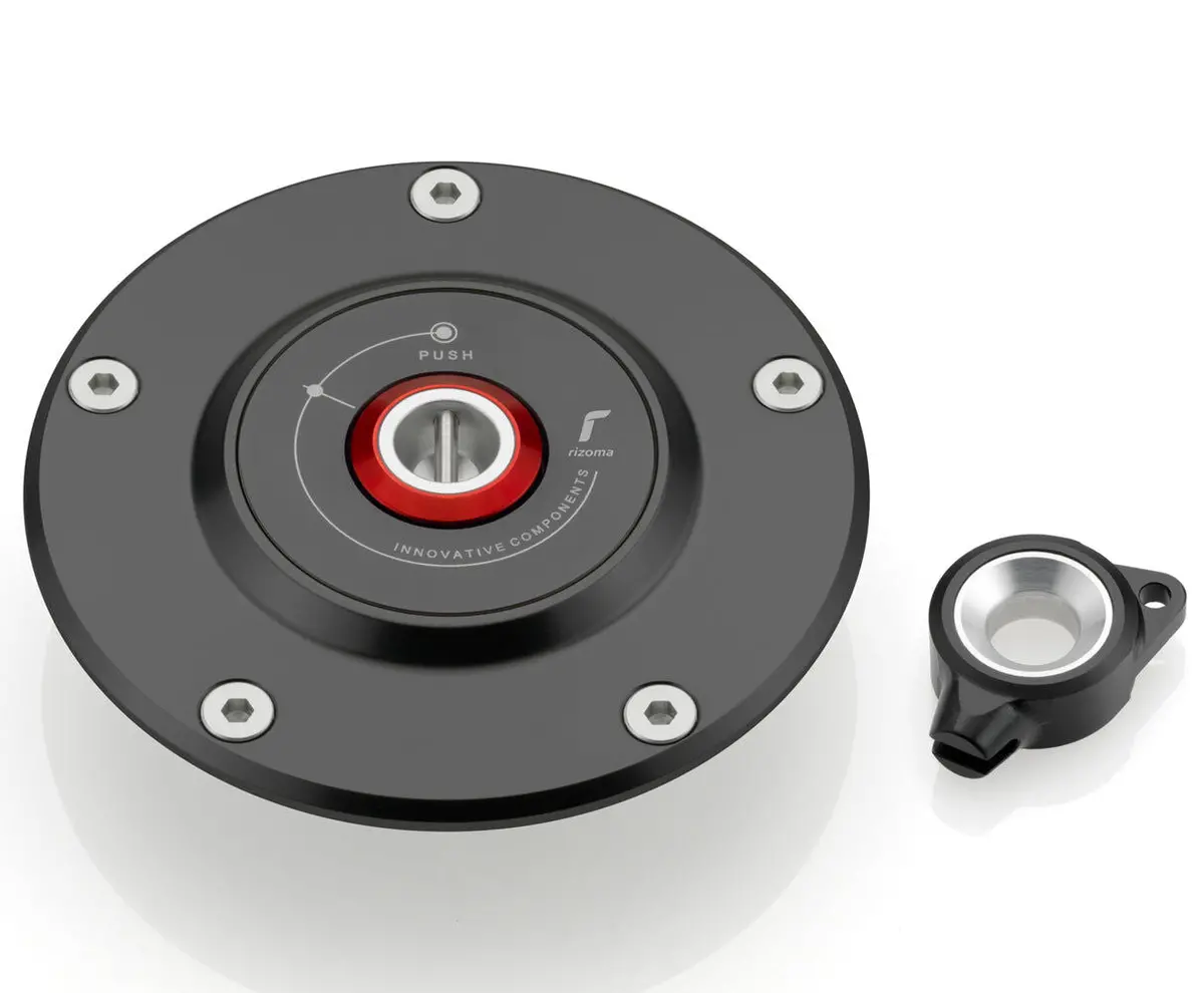Rizoma Gas Cap Black For Ducati Diavel/Monster 696/796/1100/1100 S/1100 Evo 1