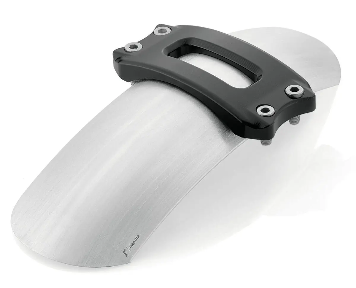 Rizoma Front Fender Silver W/Fork Stabilizer Silver For Bmw R Ninet Scrambler 1