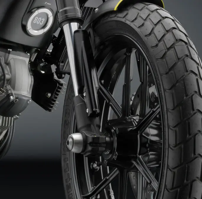 Rizoma Fork Tube Guards Black For Ducati Scrambler 800 15-20 1