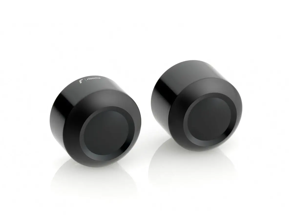 Rizoma Front Axle Nut Covers Black For Harley-Davidson Softail Slim 14-17 1