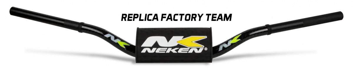 Neken Radical Design Handlebar 85 High (Conical Design/Length 754Mm/Height 139Mm/Sweep 72Mm) Factory Replica W/Black/Yellow Pad 1