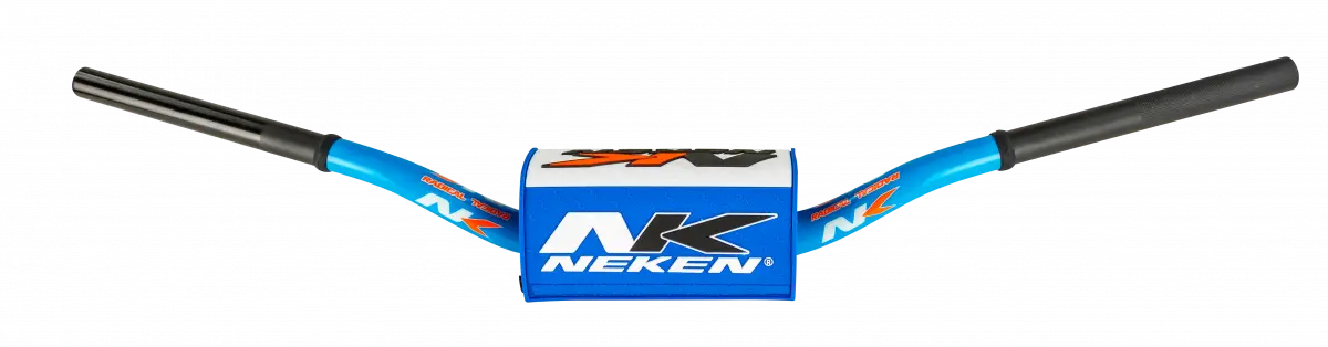 Neken Radical Design Handlebar Yzf (Conical Design/Length 820Mm/Height 118Mm/Sweep 74Mm) Light Blue W/Light Blue Pad 1