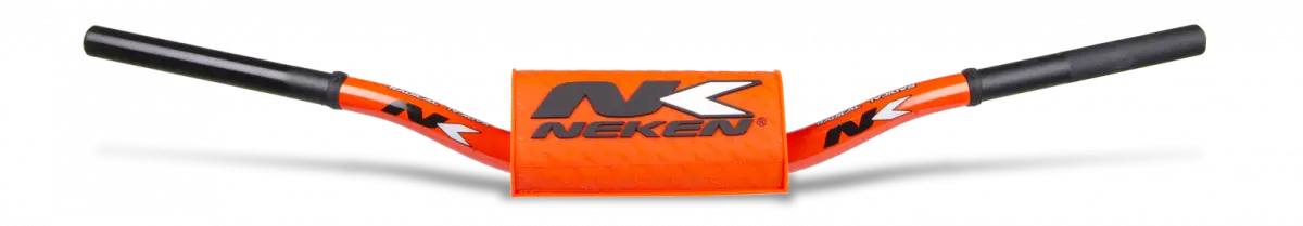 Neken Radical Design Handlebar Yzf (Conical Design/Length 820Mm/Height 118Mm/Sweep 74Mm) Fluro Orange W/Fluro Orange Pad 1