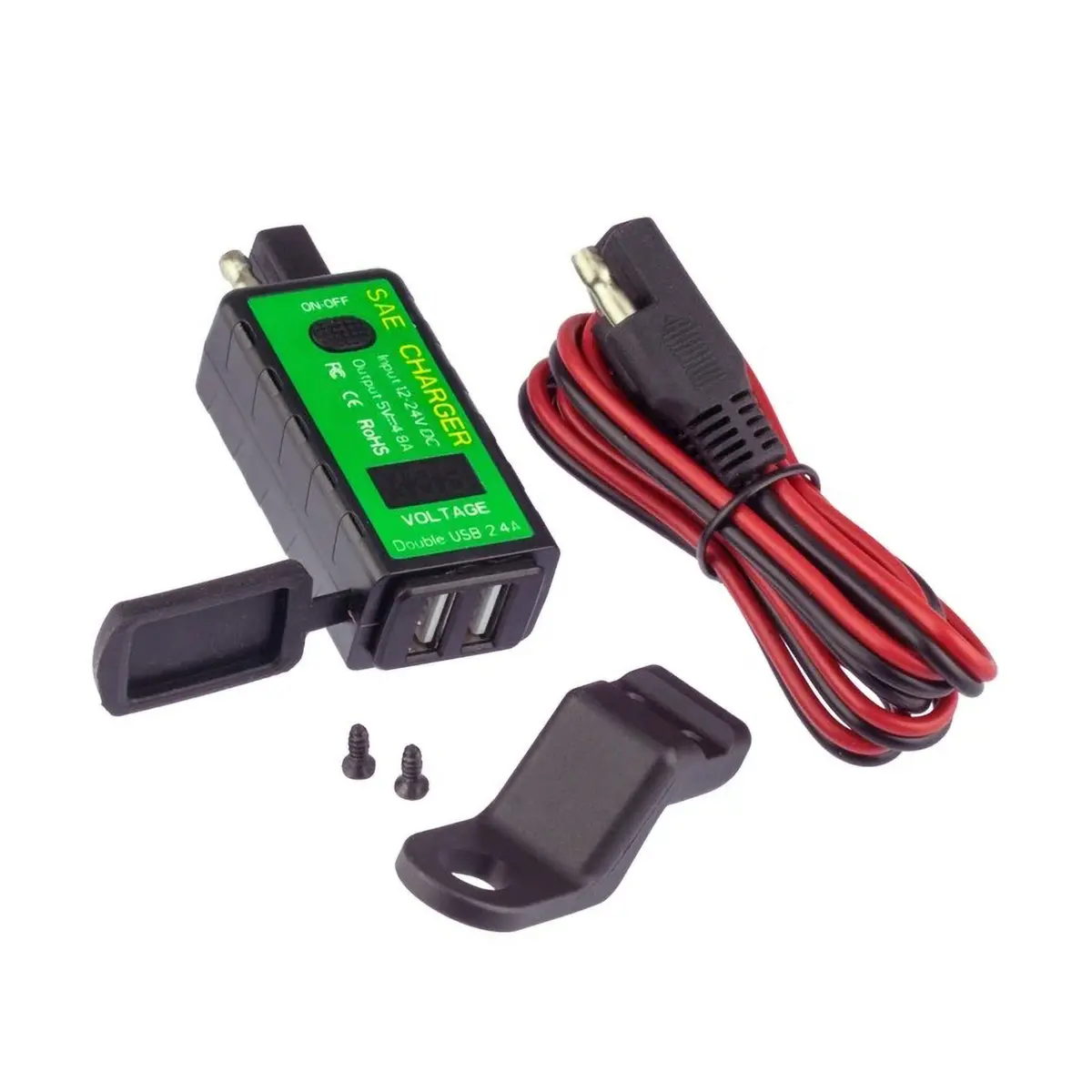 Rocky Creek Motoplug Sae To Usb With Voltmeter 1