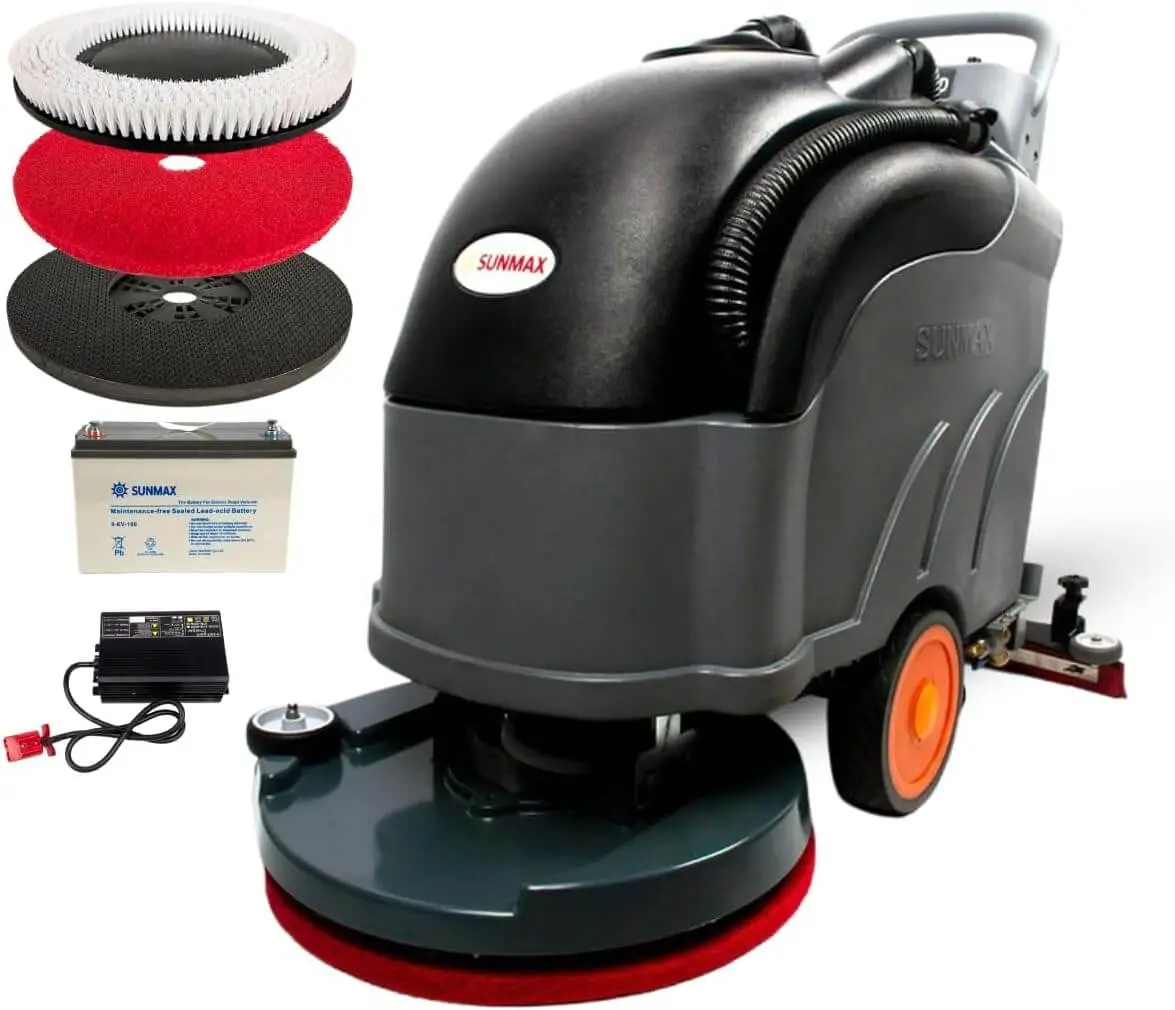 Self-Propelled Floor Scrubber Rt50d– 22" Cleaning Path, Automatic Forward/Reverse Drive With Adjustable Speed, 14.5-Gal Tank, Industrial Grade Cleaning Machine 2