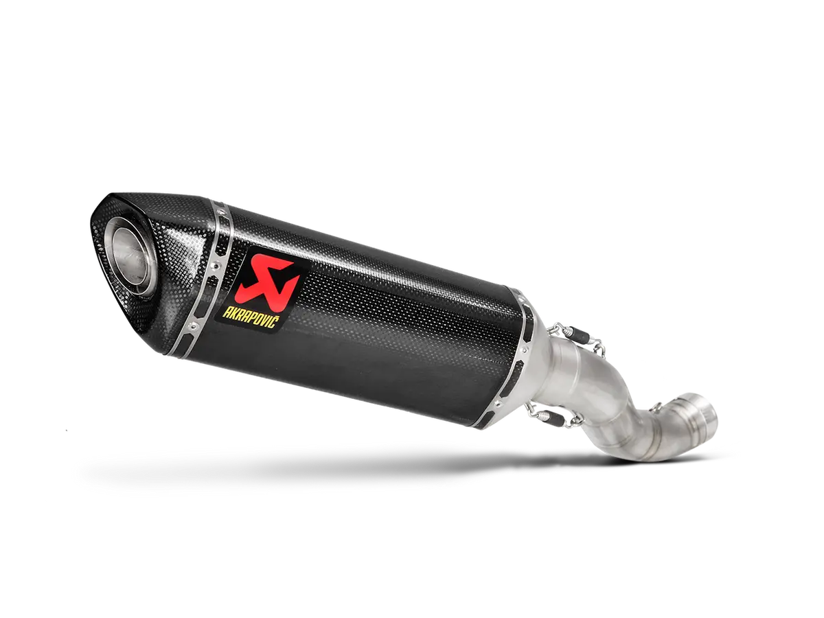 Akrapovic Slip-On Line Carbon Muffler System W/Carbon End Cap For Aprilia Rsv4 15-16 1
