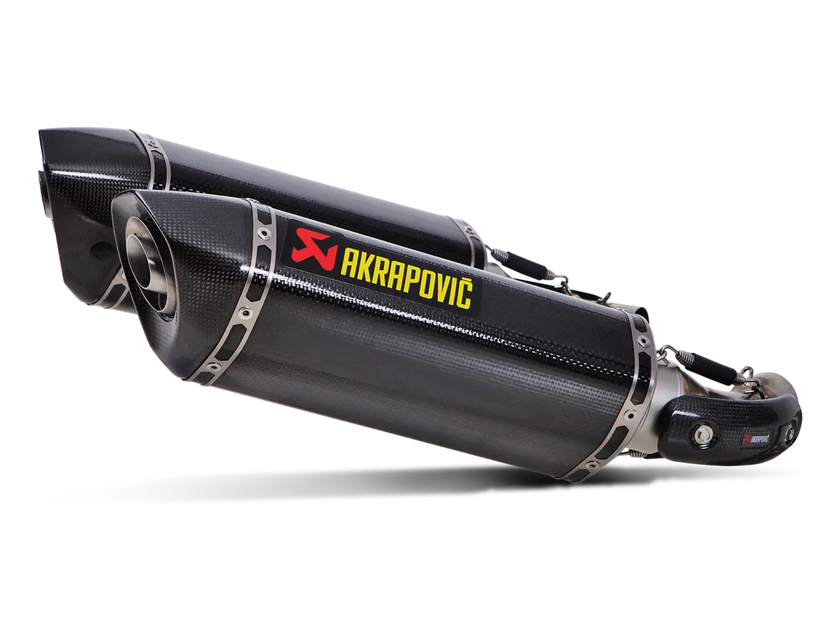 Akrapovic Slip-On Line Carbon Muffler System W/Carbon End Cap For Ducati Monster 1100/1100S 09-10 1