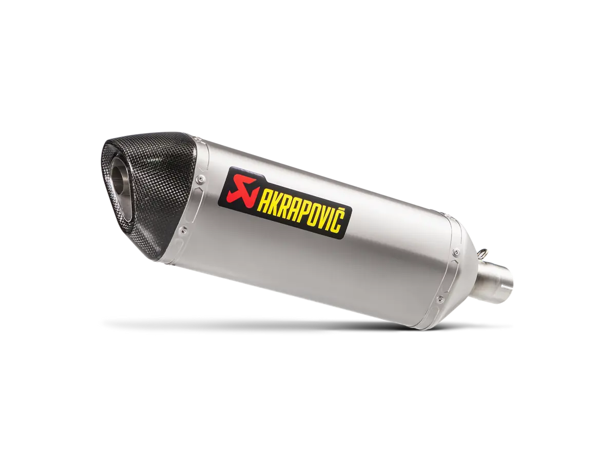 Akrapovic Slip-On Line Titanium Muffler System W/Carbon End Cap For Kawasaki Versys-X 250/Versys-X 300 17-20 1