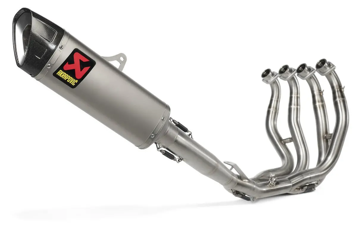 Akrapovic Racing Line Titanium Exhaust System W/Black Titanium End Cap For Suzuki Gsx-1300R Hayabusa 22-Up 1