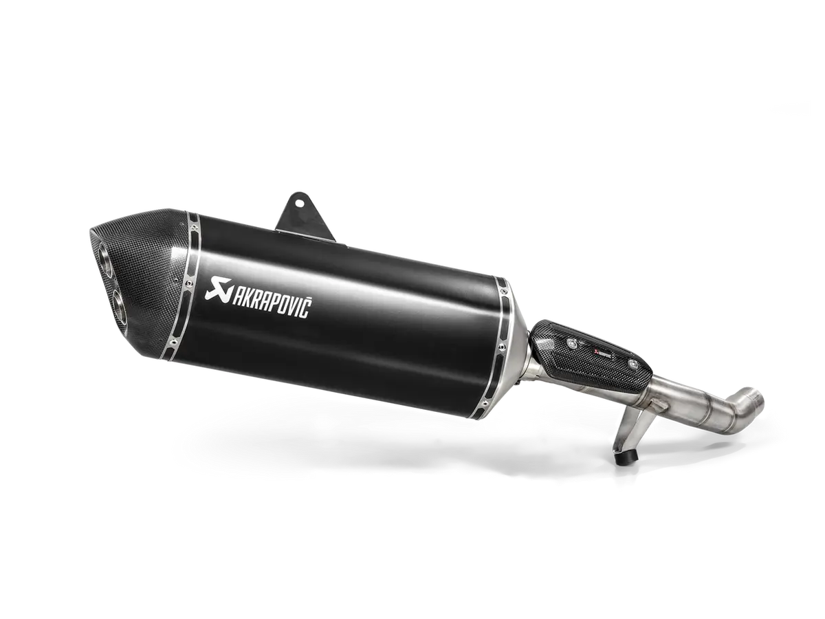 Akrapovic Slip-On Line Black Titanium Muffler System W/Carbon End Cap For Triumph Tiger 1200 Gt/Rally 18-20 1