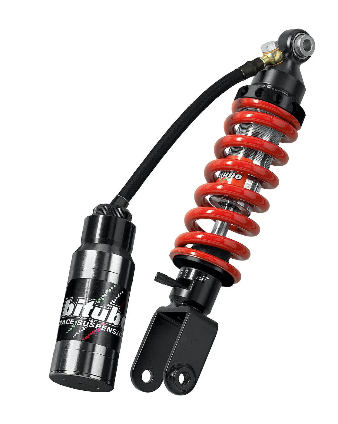 Bitubo Wzm01 - Rear Mono Shock - Red Spring [Adjustable: Preload, Rebound, Compression] 1