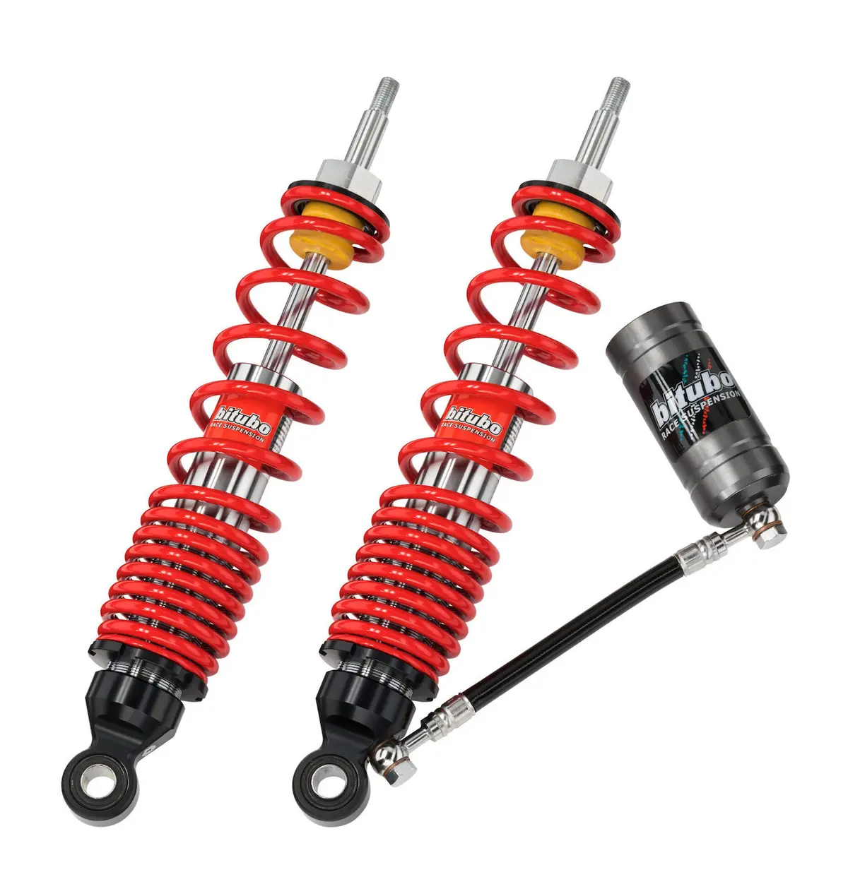 Bitubo Wmi01v1 - Rear Twin Shocks - Red Spring [Adjustable: Preload] 1