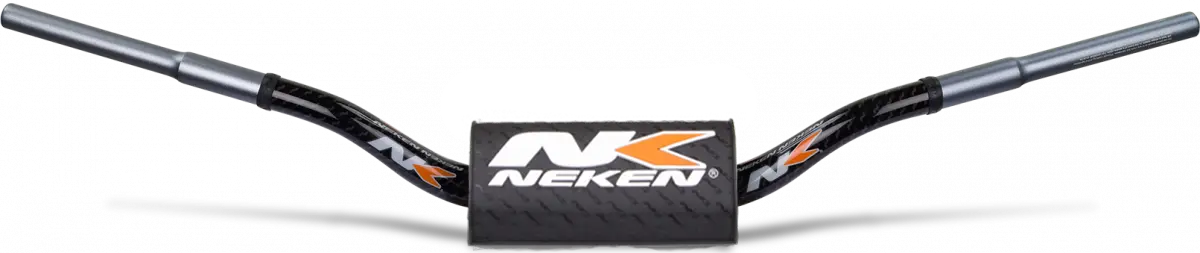 Neken Sfh Handlebar (Smooth Feeling/Length 820Mm/Height 118Mm/Sweep 74Mm) Black W/Black Pad 1