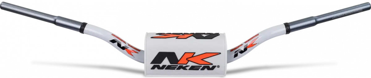 Neken Sfh Handlebar (Smooth Feeling/Length 820Mm/Height 118Mm/Sweep 74Mm) White W/White Pad 1