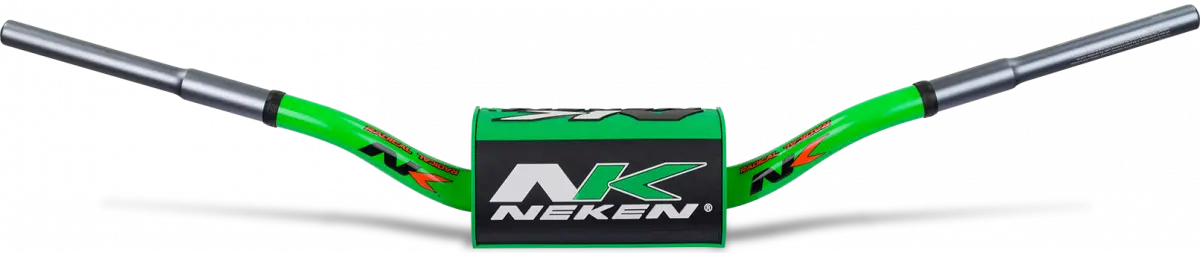 Neken Sfh Handlebar (Smooth Feeling/Length 815Mm/Height 132Mm/Sweep 73Mm) Fluro Green W/Fluro Green Pad 1
