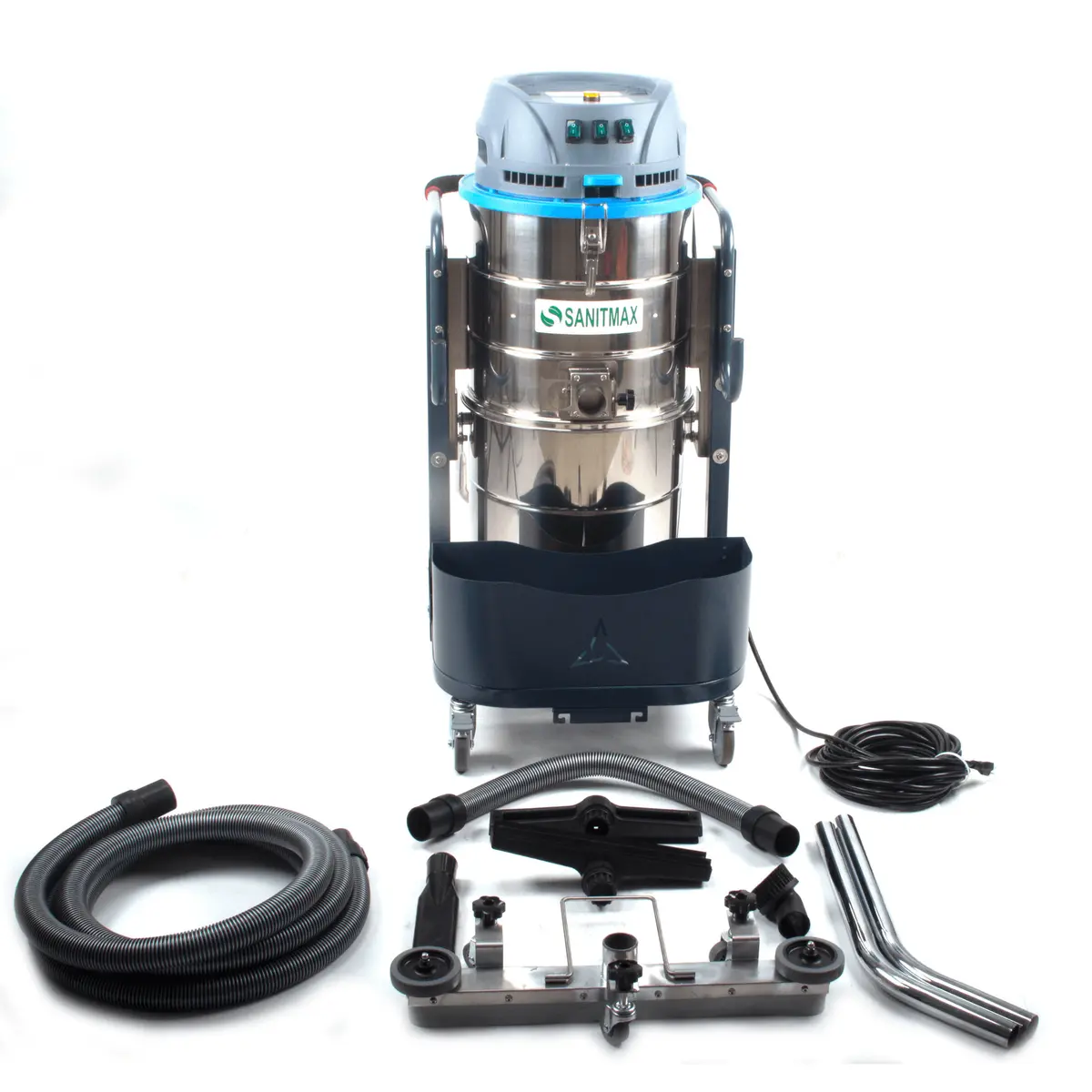 Heavy Duty Industrial Vacuum Cleaner Sm100 - 26.4 Gal, 3 Motor Hepa, 212 Cfm 2