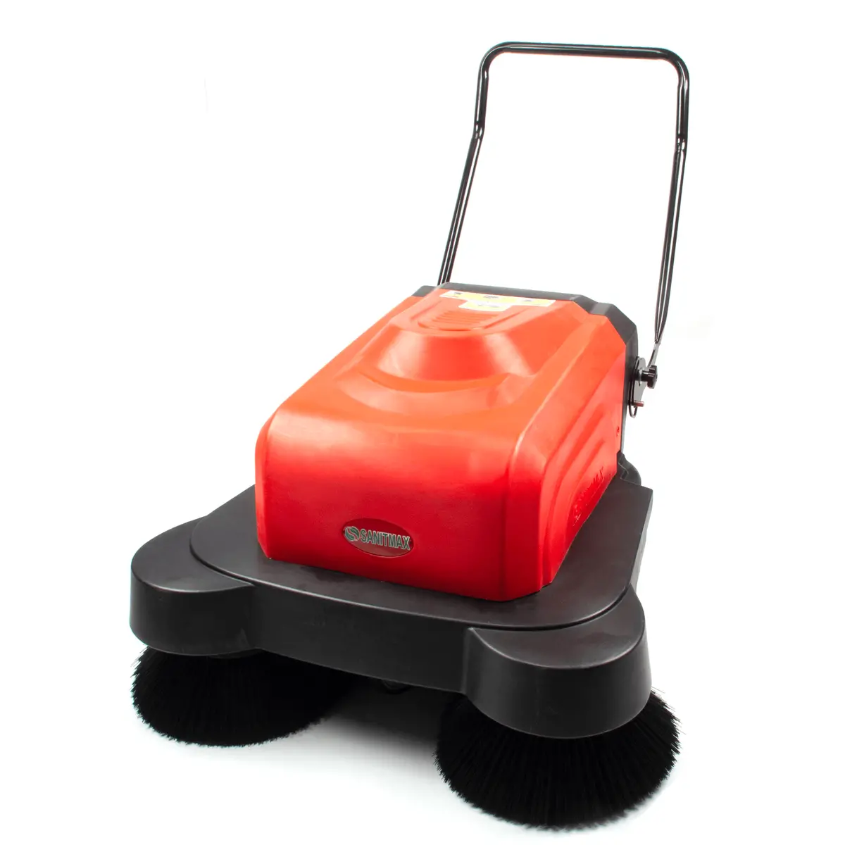 Sm1050b 41.3" Battery Powered Walk-Behind Floor Sweeper With Water Sprinklers, Triple Brushes 1