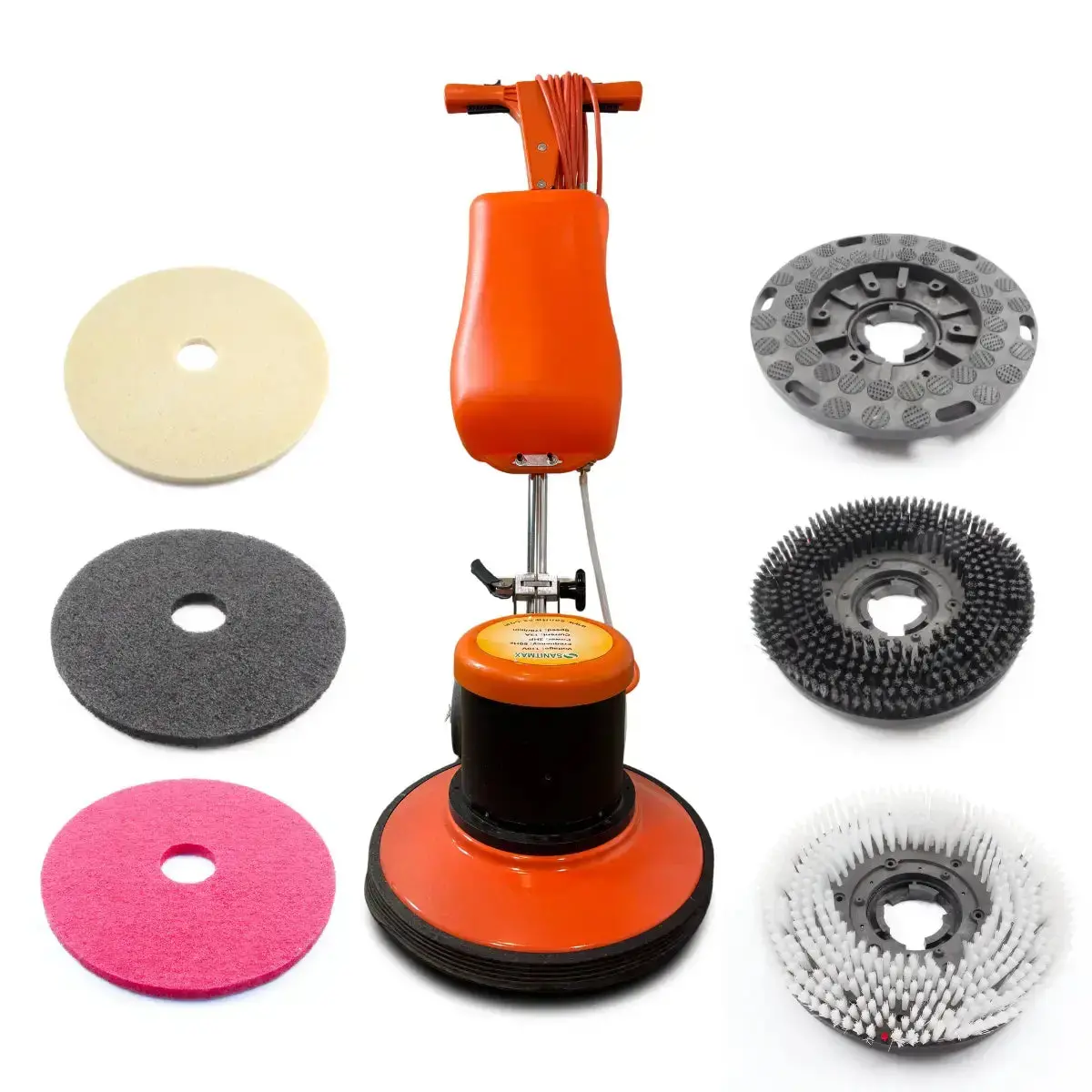 Sm421ac 17" Professional Multi-Functional Floor Buffer Scrubber - High Power, Large Capacity For Industrial And Commercial Use 1