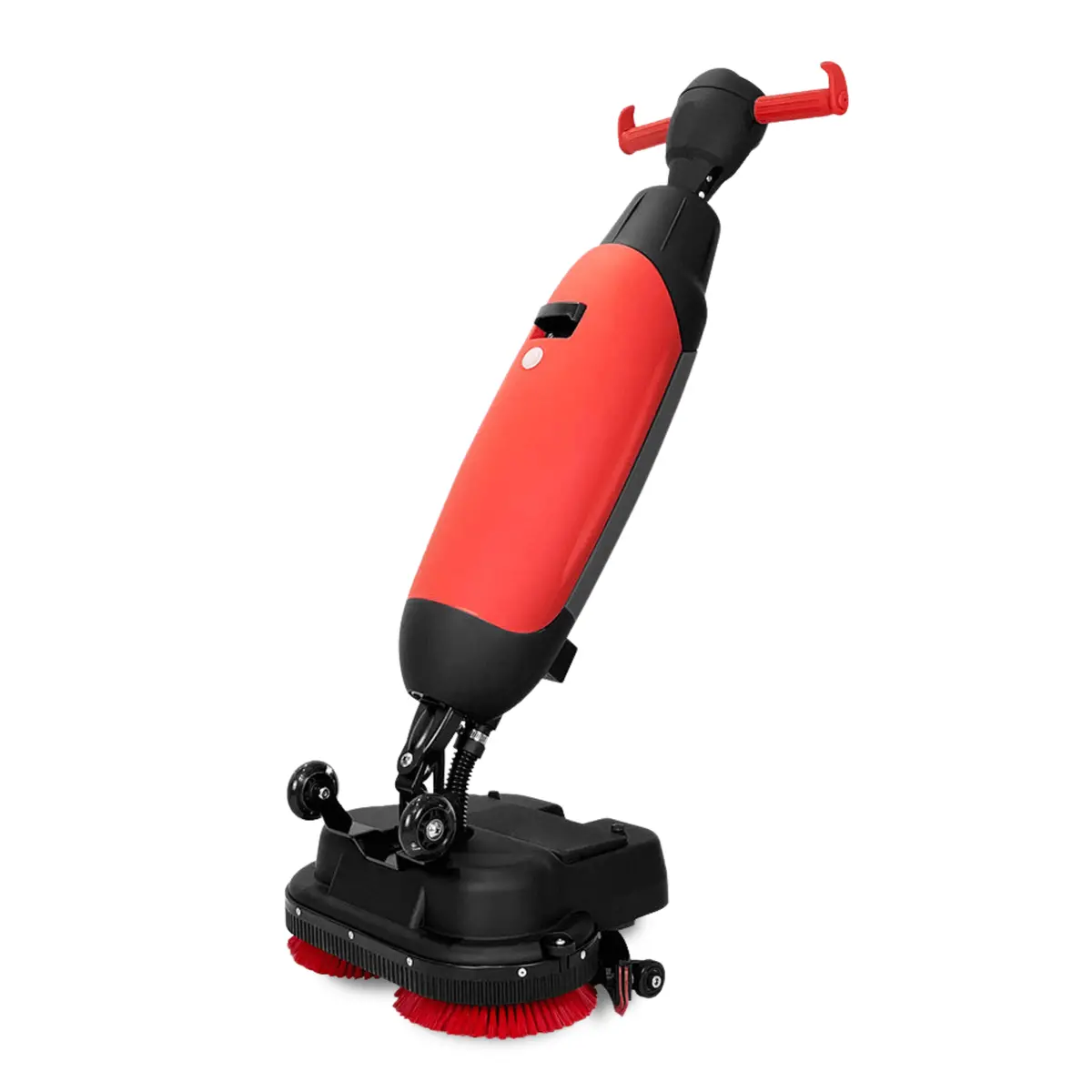 Sm430 17" Walk-Behind Floor Scrubber Machine, 360 Degree Rotating Head, 10000 Sqft/H, Cordless Rechargeable Lithium Battery 1