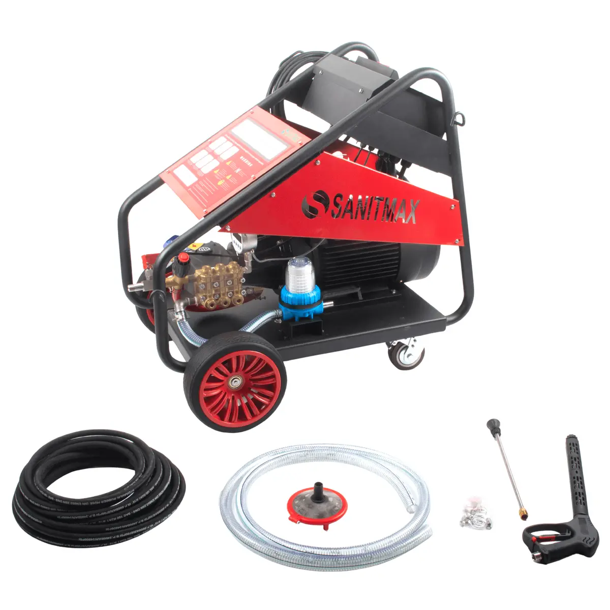 Sm5000 Industrial Electric Pressure Washer – 5000 Psi, 5.5 Gpm, 20 Hp, 460V 3-Phase Cold Water System 1