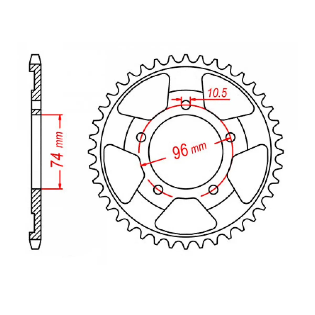Mtx 1209 Steel Rear Sprocket #520 (11-Kv3) 1