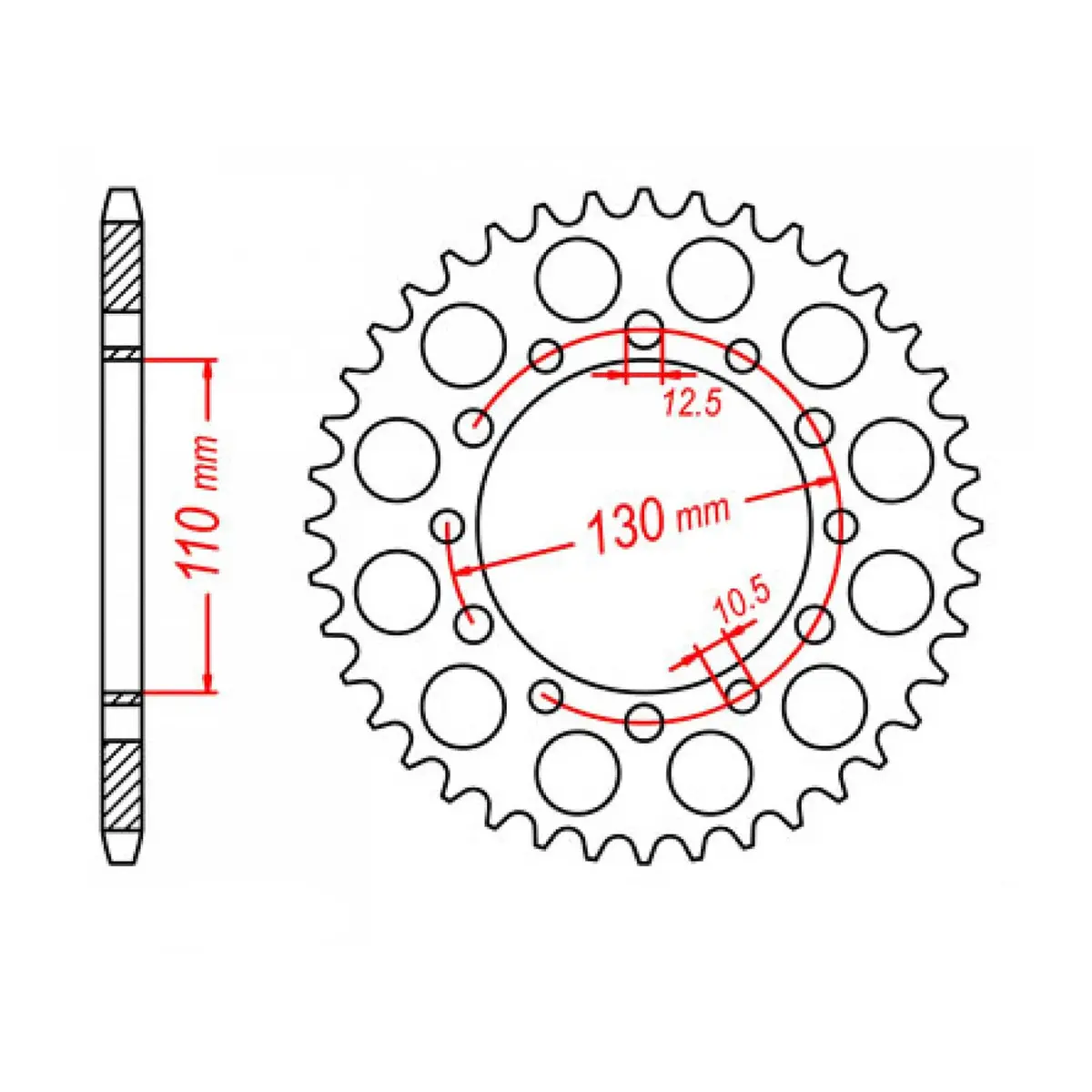 Mtx 1486 Steel Rear Sprocket #520 (11-K32) 1