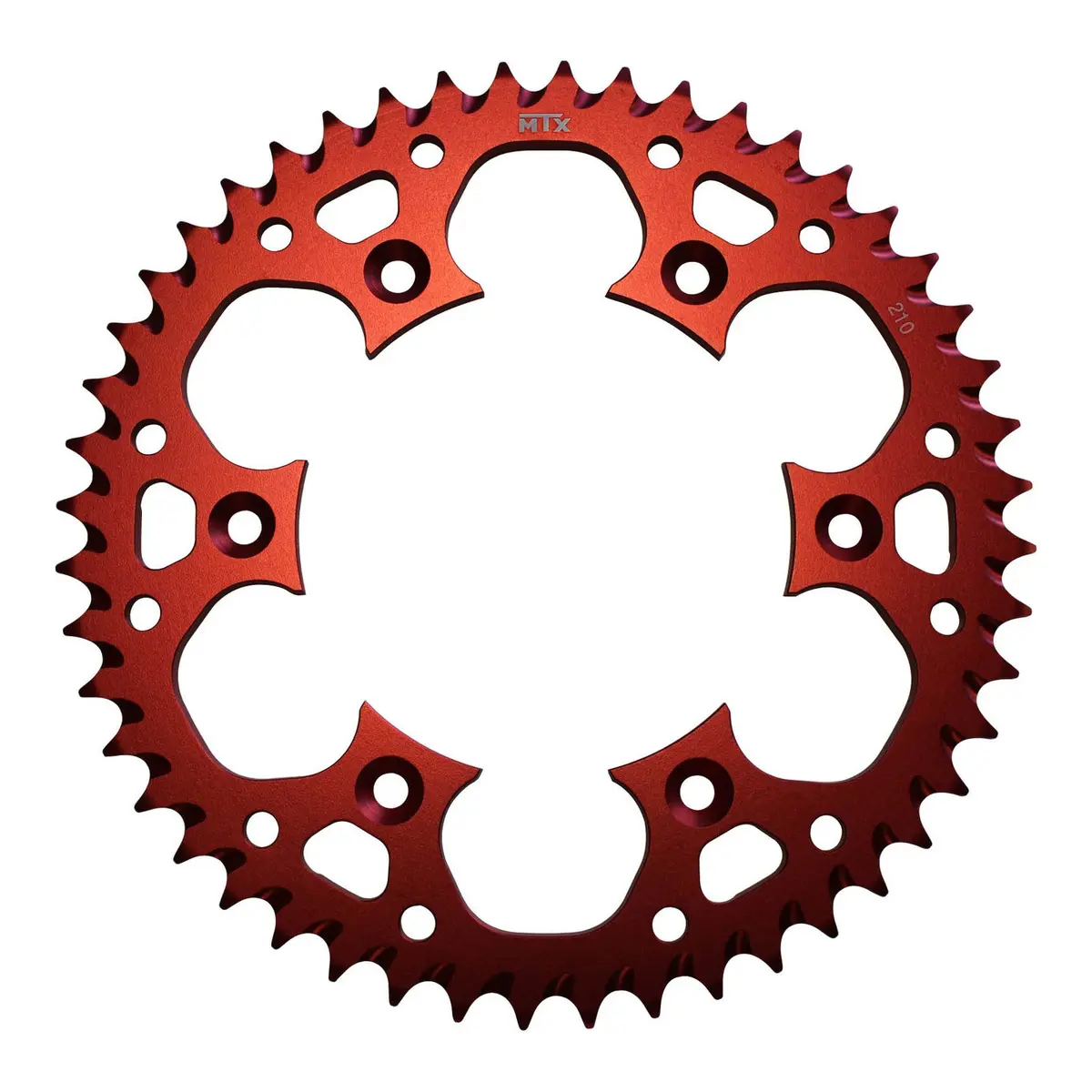 Mtx 210 Zero Aluminium Rear Sprocket #520 - Red (11A-Kae-Red) 1