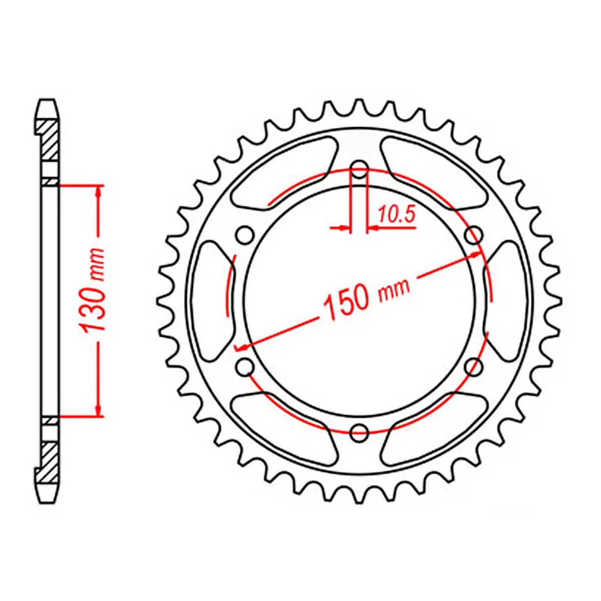 Mtx 300 Steel Rear Sprocket #525 (11-4Nx) 1