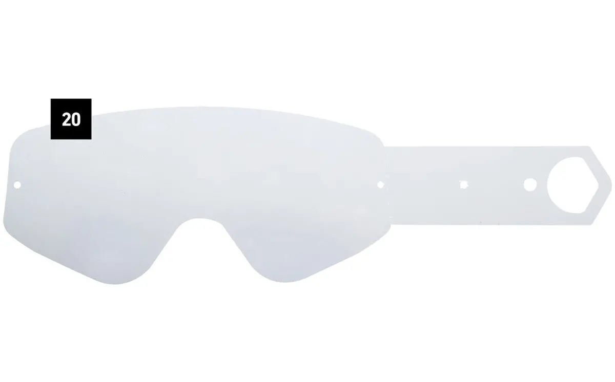 Spy Optic Clear Tear Offs For Woot/Woot Race Mx Goggles (20 Pack) 1