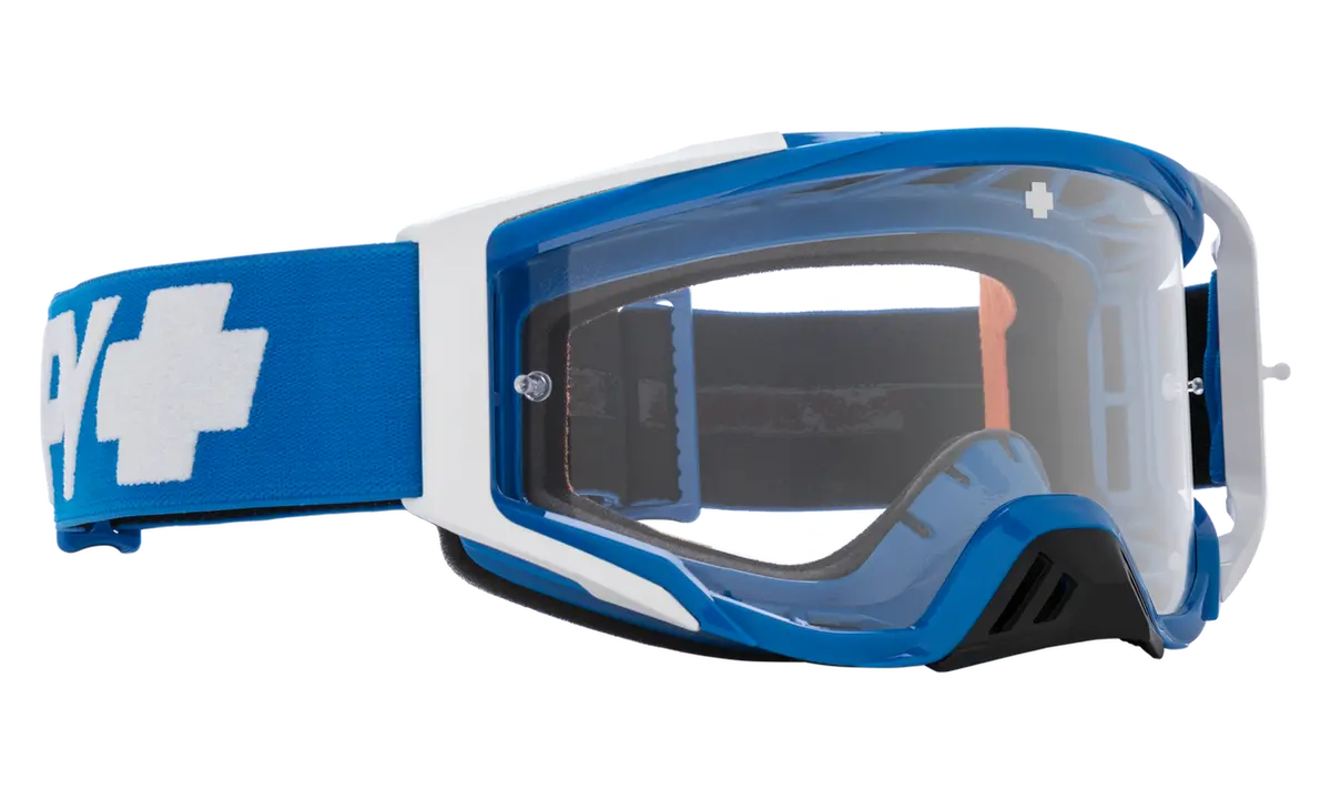 Spy Optic Foundation Mx Goggle Checkers Blue W/Hd Clear Lens 1