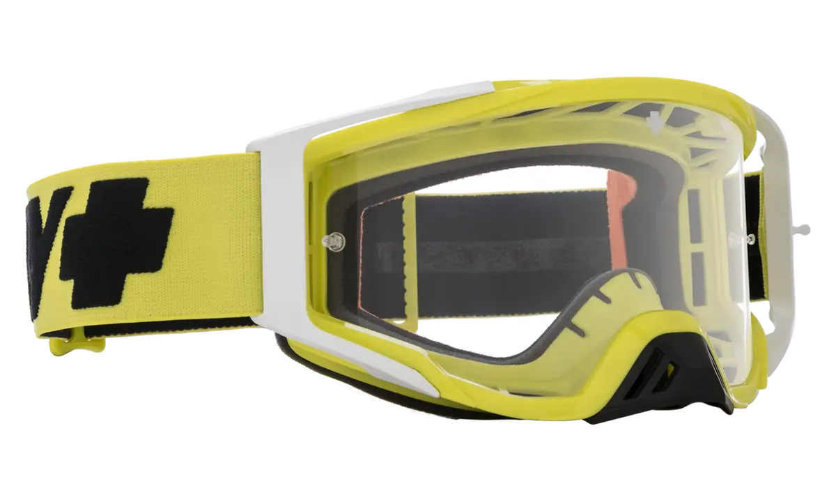 Spy Optic Foundation Mx Goggle Checkers Hi-Vis W/Hd Clear Lens 1