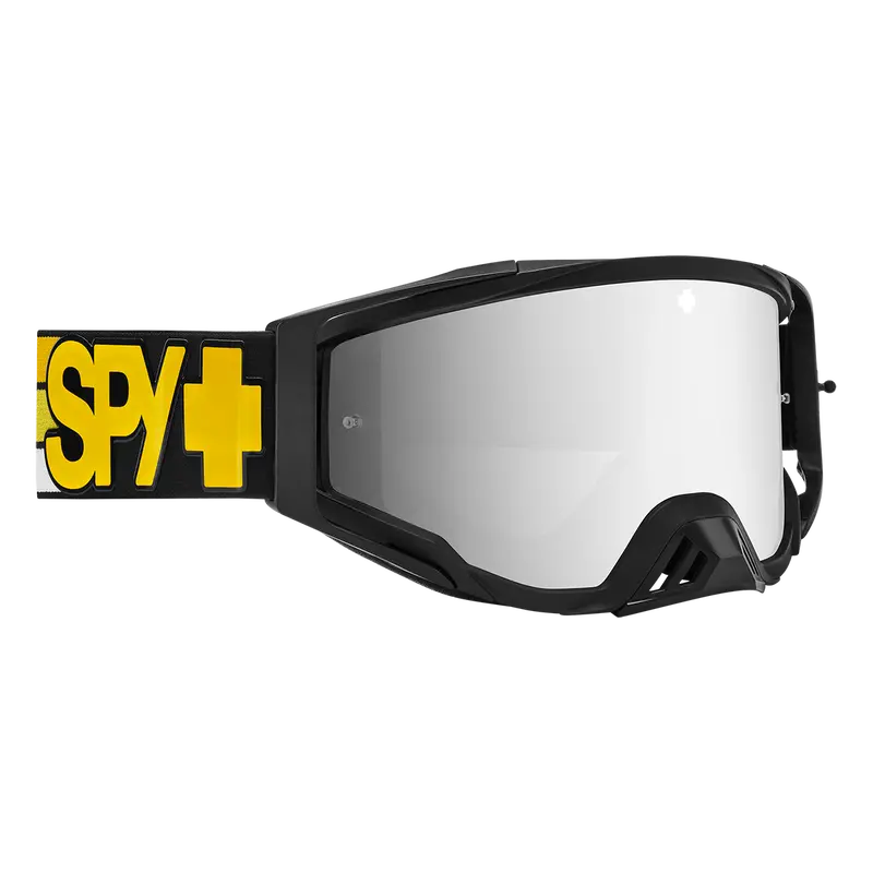 Spy Optic Foundation Plus Mx Goggles Speedway Matte Black W/Hd Smoke Platinum Spectra Mirror & Hd Clear Lens 1