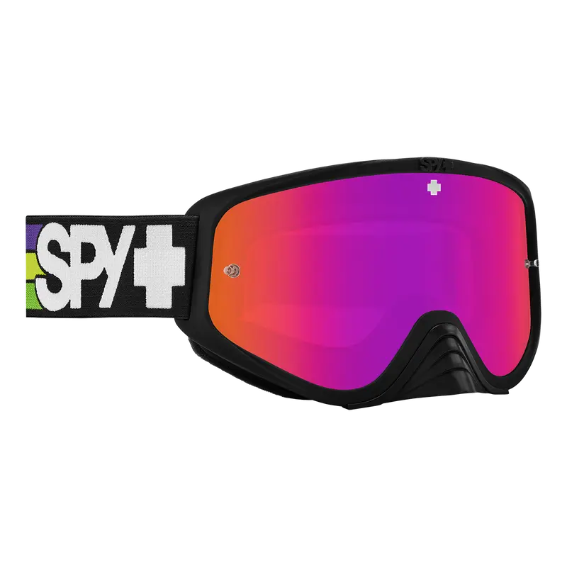 Spy Optic Woot Race Mx Goggles Speedway Matte Purple W/Hd Smoke Purple Spectra Mirror & Hd Clear Lens 1