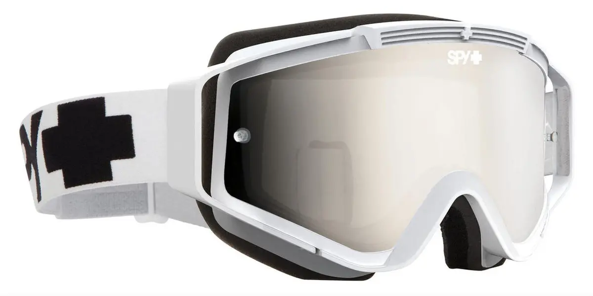 Spy Optic Omen Mx Goggle White W/Smoke/Silver Mirror Lens 1